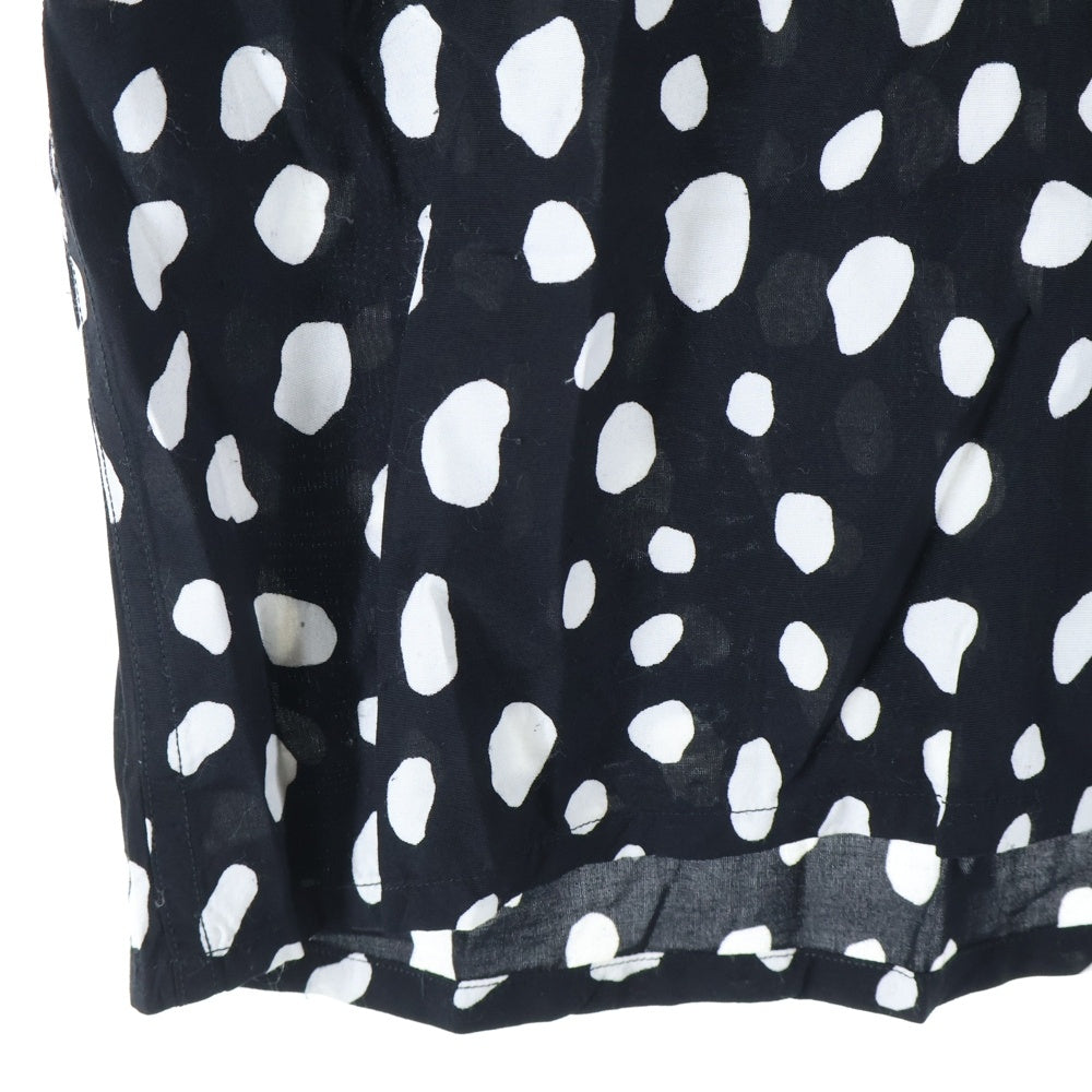 WACKO MARIA(ワコマリア) 24SS HAWAIIAN SHIRT S/S レオパード 半袖ハワイアン オープンカラーシャツ ブラック 24SS-WMS-HI02