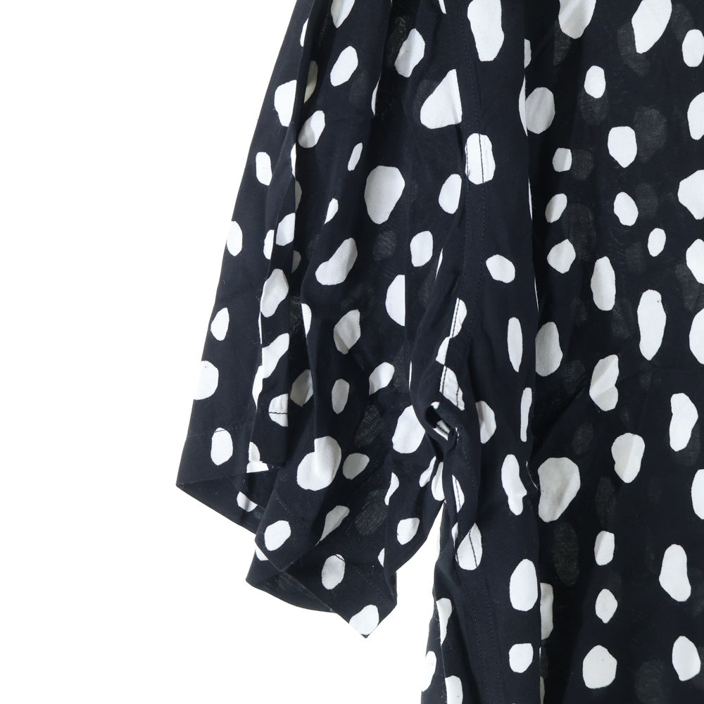 WACKO MARIA(ワコマリア) 24SS HAWAIIAN SHIRT S/S レオパード 半袖ハワイアン オープンカラーシャツ ブラック 24SS-WMS-HI02