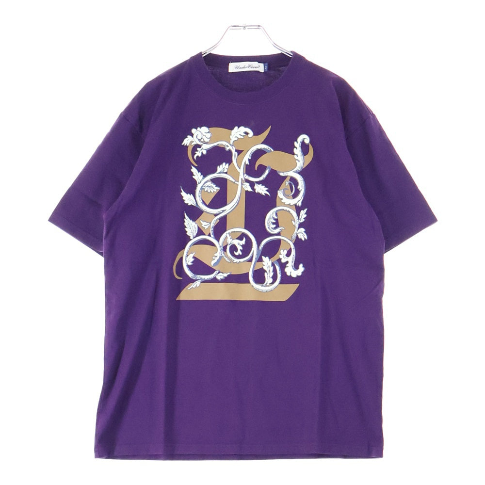 UNDERCOVER(アンダーカバー) アルファベットフロントプリント クルーネック 半袖Tシャツ カットソー パープル UC2E3807