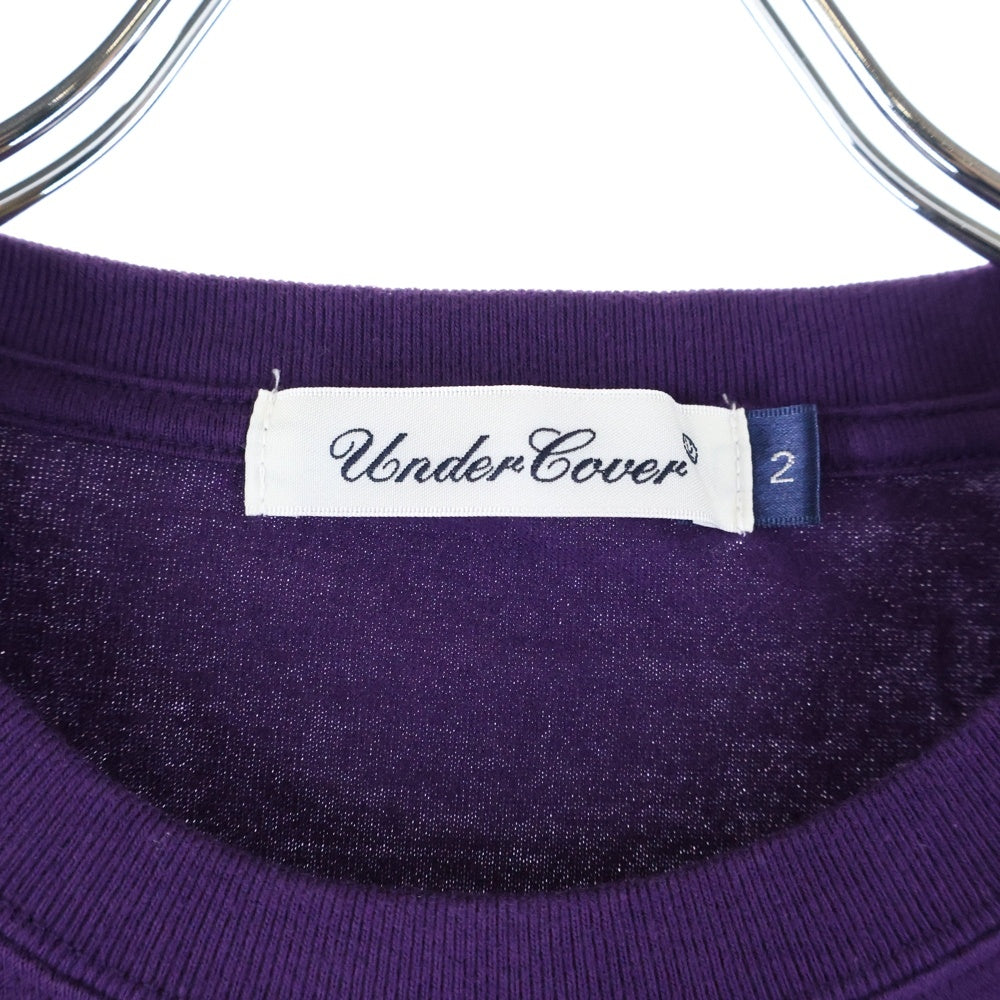 UNDERCOVER(アンダーカバー) アルファベットフロントプリント クルーネック 半袖Tシャツ カットソー パープル UC2E3807