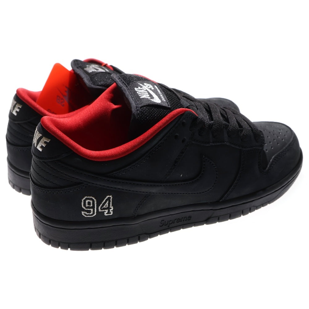 NIKE SB(ナイキエスビー) 25AW ×SUPREME DUNK LOW BLACK シュプリーム ダンク ローカットスニーカー ブラック US10/27cm HQ8487-001