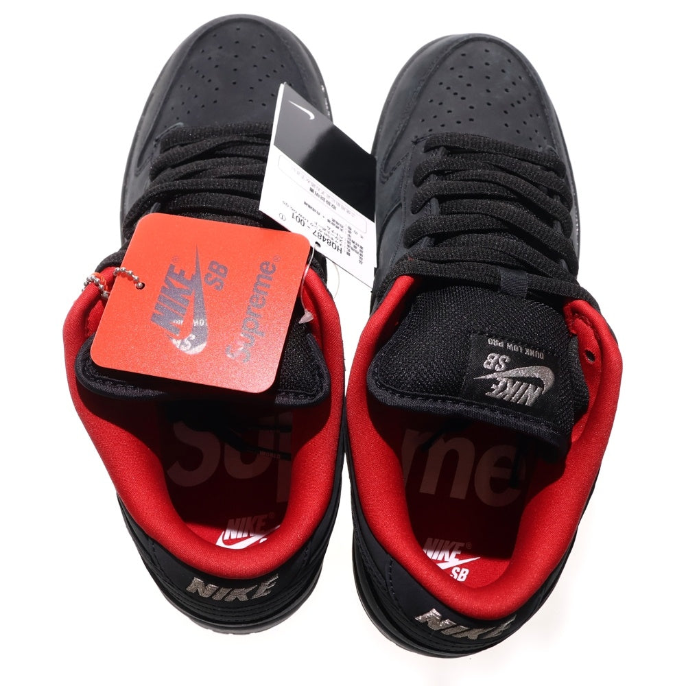 NIKE SB(ナイキエスビー) 25AW ×SUPREME DUNK LOW BLACK シュプリーム ダンク ローカットスニーカー ブラック US10/27cm HQ8487-001