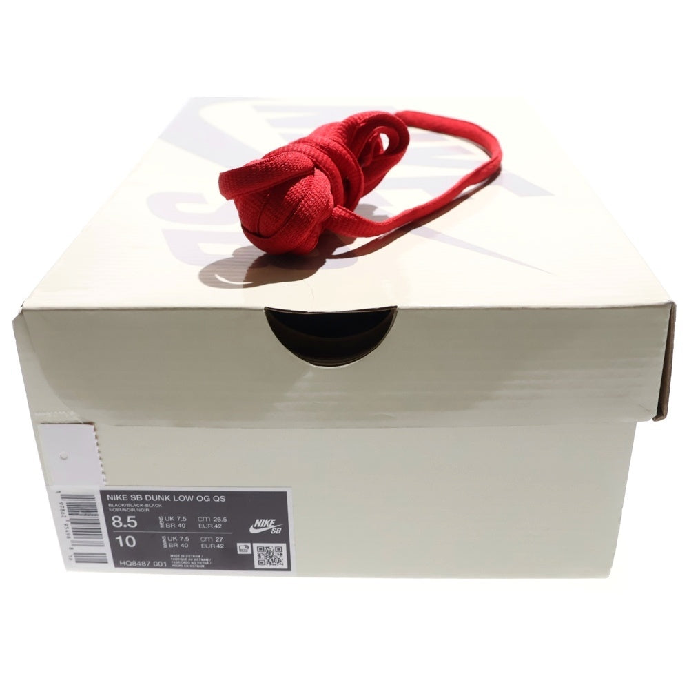NIKE SB(ナイキエスビー) 25AW ×SUPREME DUNK LOW BLACK シュプリーム ダンク ローカットスニーカー ブラック US10/27cm HQ8487-001