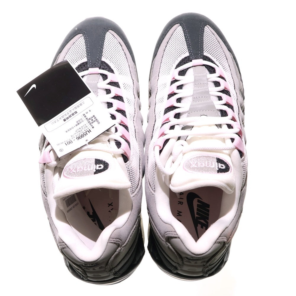 NIKE(ナイキ) WMNS AIRMAX 95 PINK FOAM ウィメンズ エアマックス ピンクフォーム ローカットスニーカー US10.5/27.5cm グレー/ピンク HJ5996-001