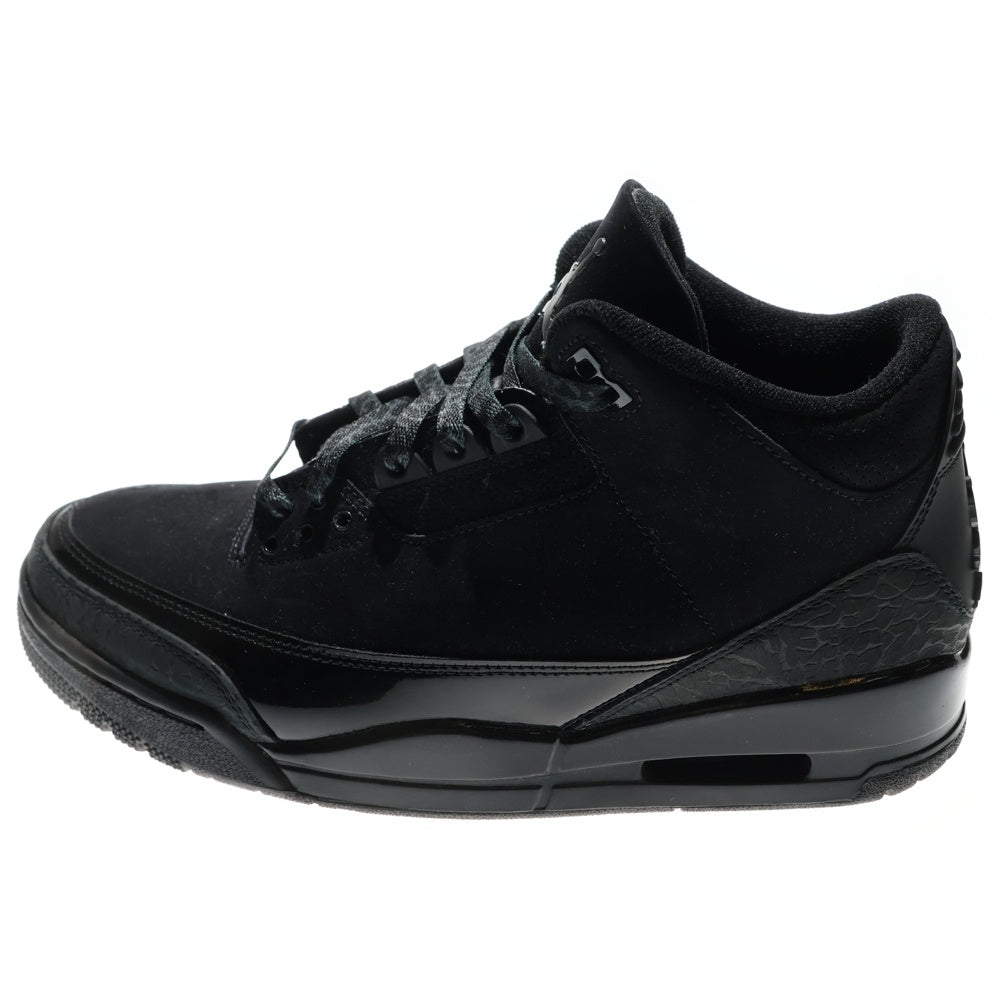 NIKE(ナイキ) AIR JORDAN 3 RETRO BLACK CAT エアジョーダン3 レトロ ブラックキャット ハイカットスニーカー ブラック US10/28cm CT8532-001
