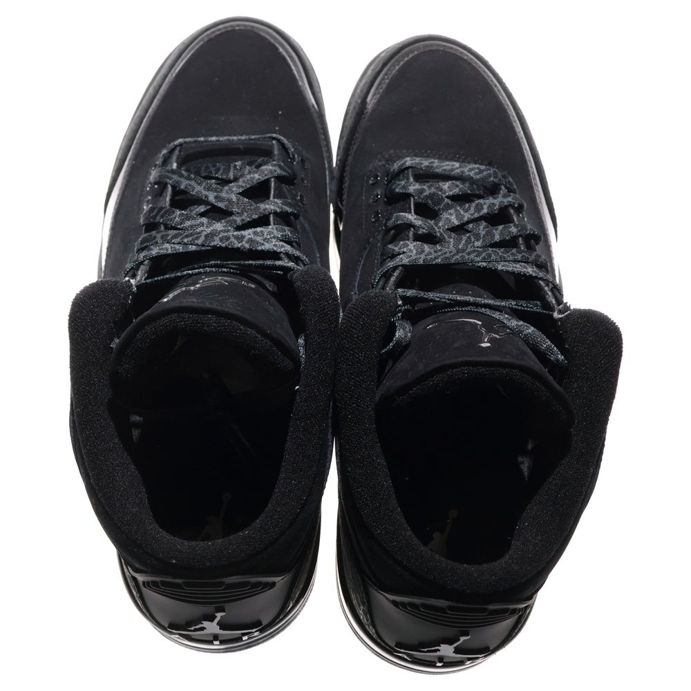 NIKE(ナイキ) AIR JORDAN 3 RETRO BLACK CAT エアジョーダン3 レトロ ブラックキャット ハイカットスニーカー ブラック US10/28cm CT8532-001
