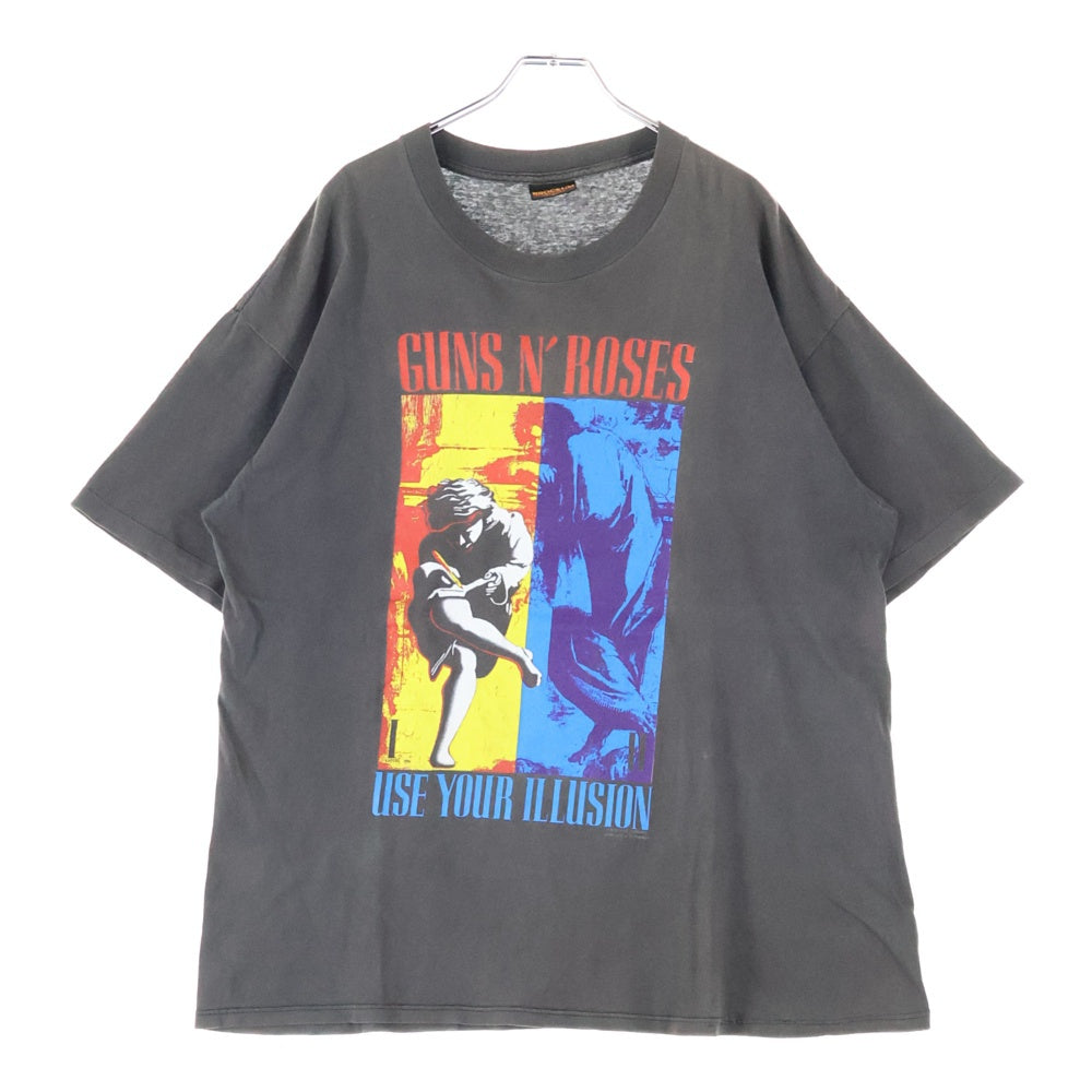 VINTAGE(ヴィンテージ) 90S VINTAGE GUNS N ROSES USE YOUR ILLUSION TOUR 1992 TEE ガンズアンドローゼズ ユーズユアーイリュージョンツアー BROCKUMタグ 両面プリント半袖Tシャツ