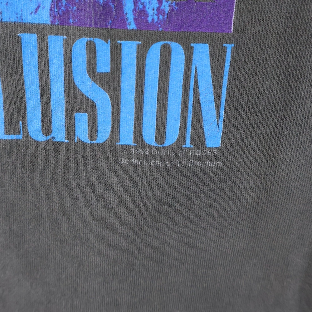 VINTAGE(ヴィンテージ) 90S VINTAGE GUNS N ROSES USE YOUR ILLUSION TOUR 1992 TEE ガンズアンドローゼズ ユーズユアーイリュージョンツアー BROCKUMタグ 両面プリント半袖Tシャツ
