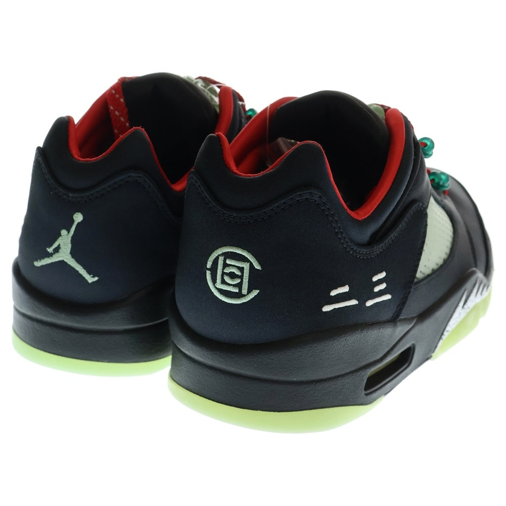 NIKE(ナイキ) ×CLOT AIR JORDAN 5 RETRO LOW SP クロット エアジョーダン 5 ジェイド ローカットスニーカー ブラック US10.5/28.5cm DM4640-036