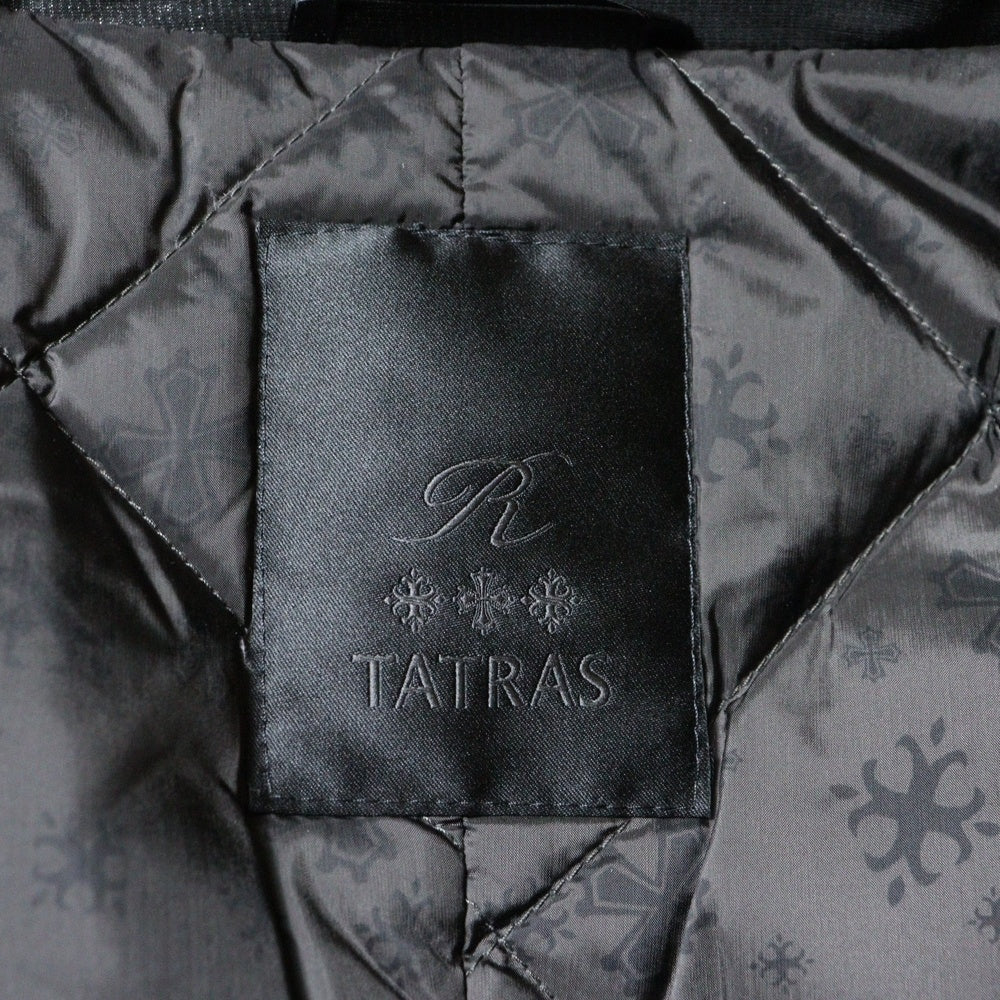 TATRAS(タトラス) 20AW Rライン ステンカラー ダウンコート ブラック MTA20A4619