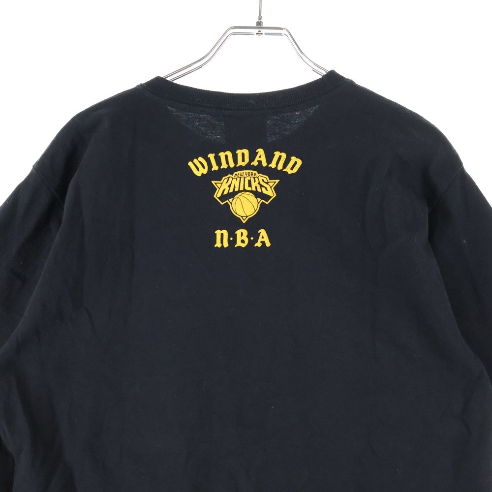 WIND AND SEA(ウィンダンシー) 25SS ×NBA Boston Celtics TEE エヌビーエー ボストン セルティックス 半袖Tシャツ カットソー ブラック/イエロー WDS-C-NPO-25-Q3-05