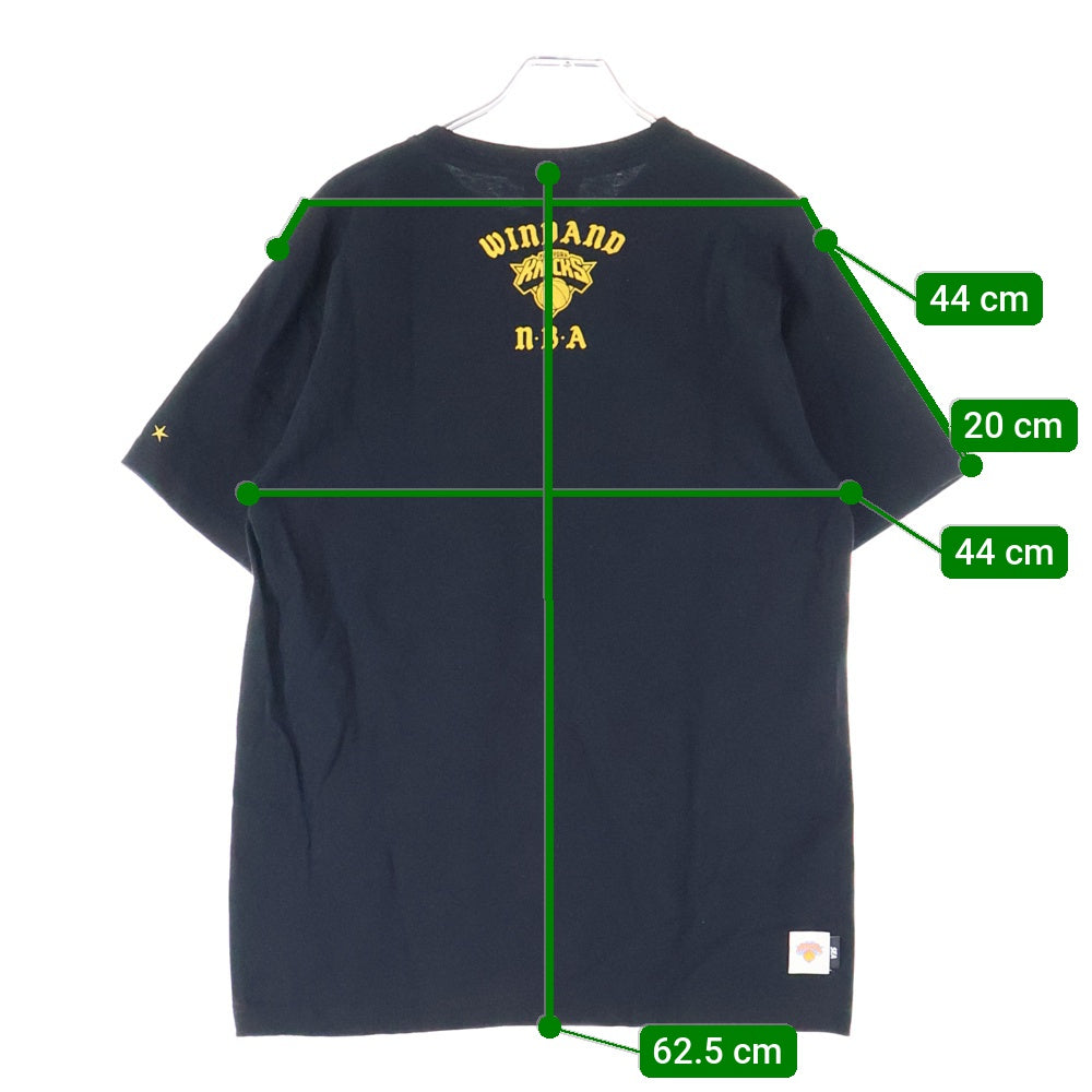 WIND AND SEA(ウィンダンシー) 25SS ×NBA Boston Celtics TEE エヌビーエー ボストン セルティックス 半袖Tシャツ カットソー ブラック/イエロー WDS-C-NPO-25-Q3-05