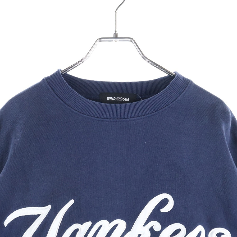 WIND AND SEA(ウィンダンシー) 23AW ×MLB CREW NECK SWEAT YANKEES