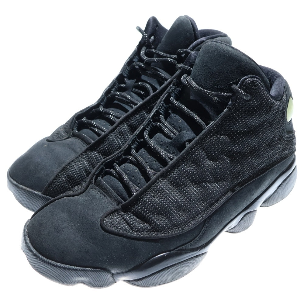 NIKE(ナイキ) 【観賞用 2016年製】AIR JORDAN 13 RETRO BLACK CAT エアジョーダン レトロ ブラックキャット ハイカットスニーカー ブラック US9.5/27.5cm 414571-011