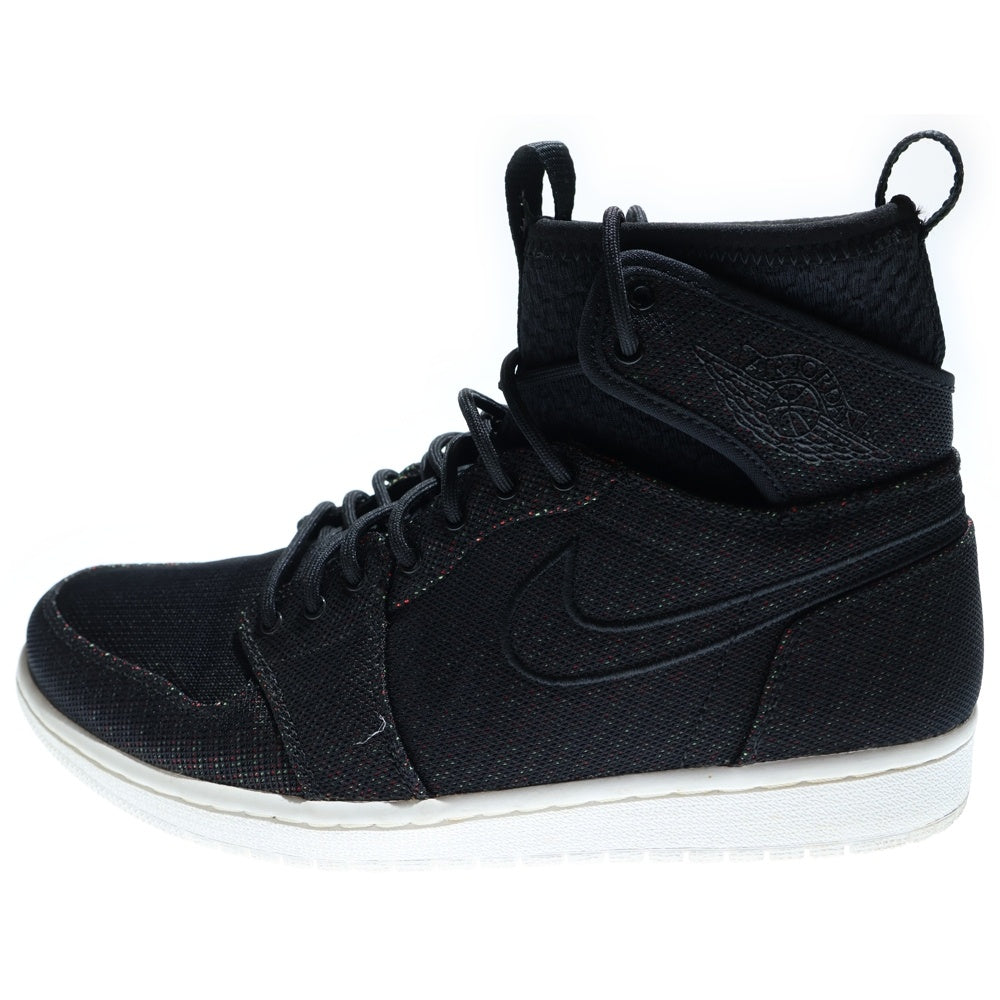 NIKE(ナイキ) 【観賞用 2016年製】AIR JORDAN 1 RETRO ULTRA HIGH BLACK エアジョーダン レトロ ウルトラ ハイカットスニーカー ブラック US9.5/27.5cm 844700-050
