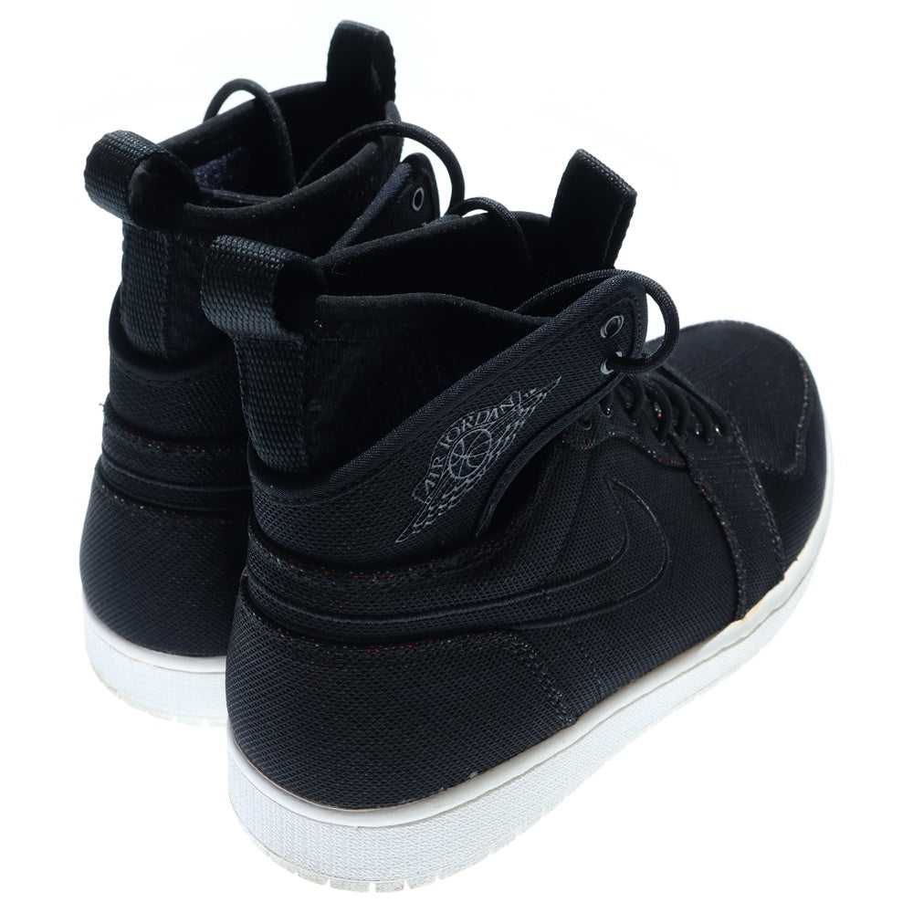 NIKE(ナイキ) 【観賞用 2016年製】AIR JORDAN 1 RETRO ULTRA HIGH BLACK エアジョーダン レトロ ウルトラ ハイカットスニーカー ブラック US9.5/27.5cm 844700-050