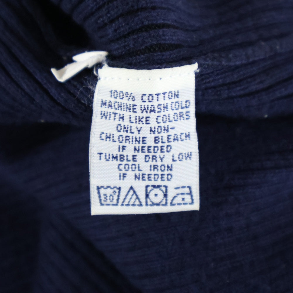 EVISU(エビス) ショルダーデニムパッチ ニットベスト ネイビー