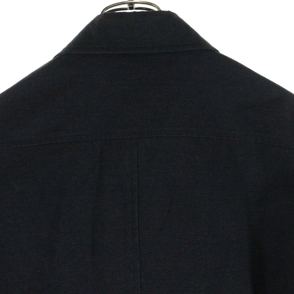 HIGH STREET(ハイストリート) ジップアップ コットン ジャケット ブラック HBL-6502