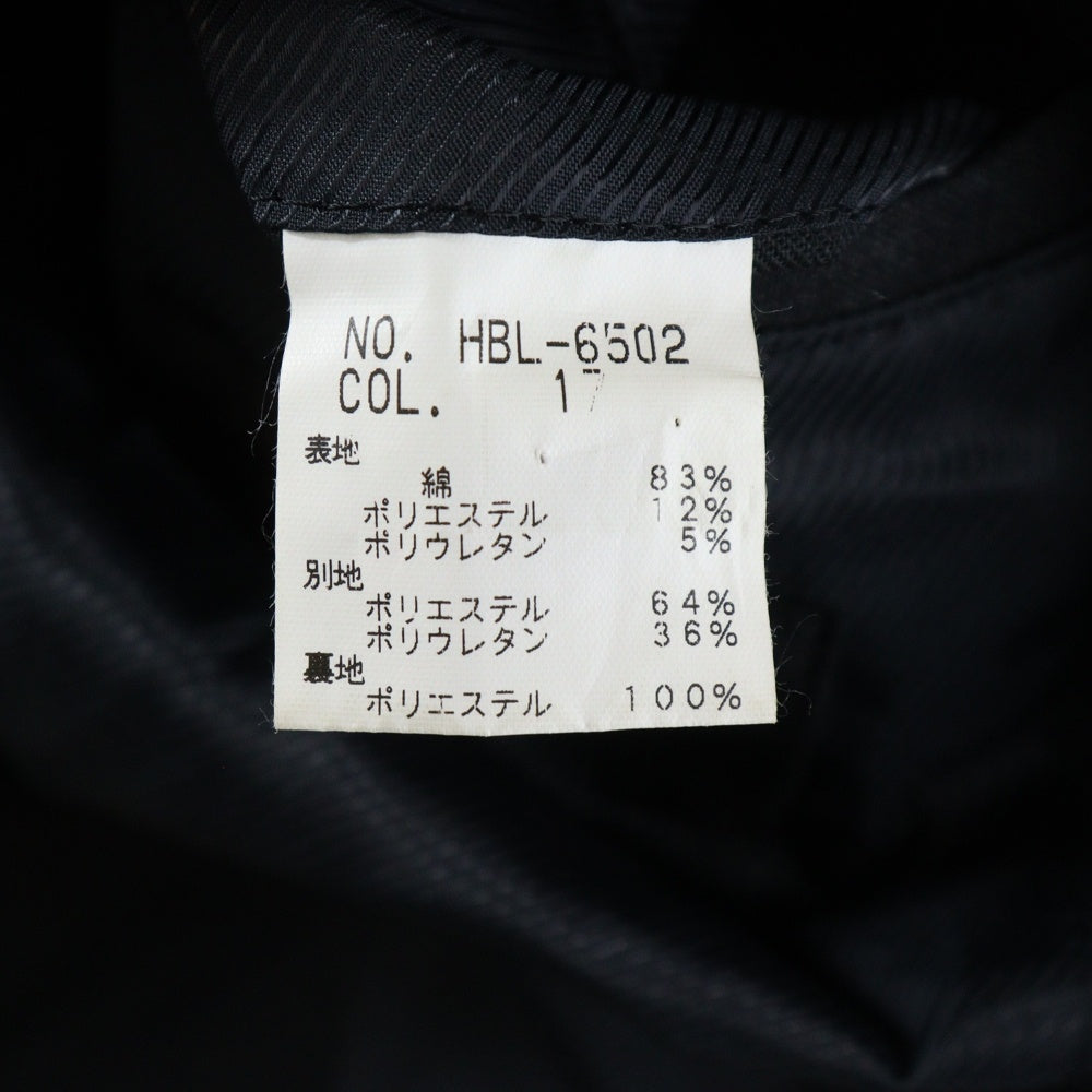 HIGH STREET(ハイストリート) ジップアップ コットン ジャケット ブラック HBL-6502