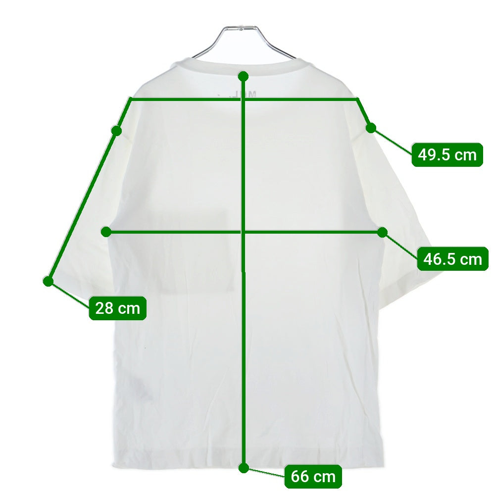 MARGARET HOWELL(マーガレットハウエル) クルーネック 半袖ポケットTシャツ カットソー ホワイト 596-0166512