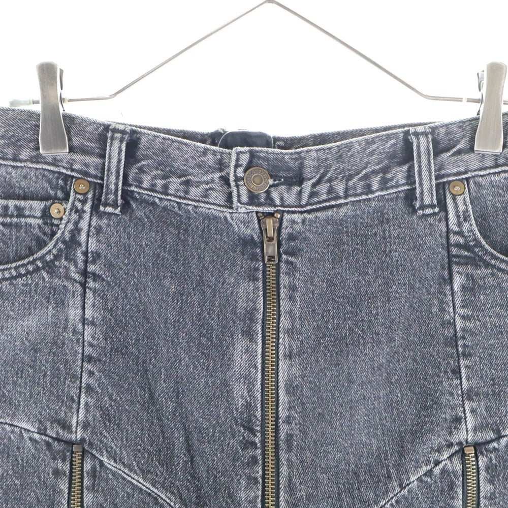 VETEMENTS(ヴェトモン) 17SS ×Levi's Zip Detailed Highrise Jean リーバイス 再構築 ジップディティール ハイライズジーンズ デニムパンツ ブラック WSS17LE5