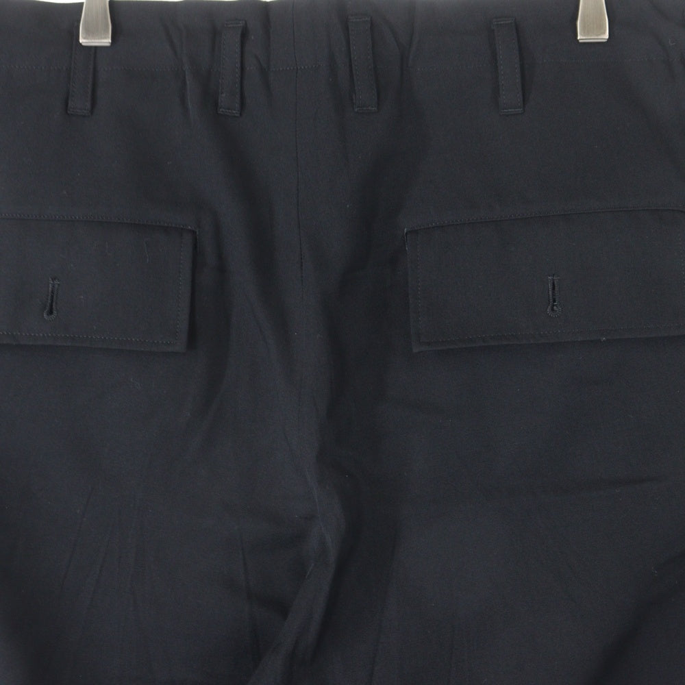 Yohji Yamamoto POUR HOMME(ヨウジヤマモト プールオム) WOOL GABARDINE POCKET DETAIL PANTS ウールギャバジン ポケットディティール パンツ ブラック HP-P60-100