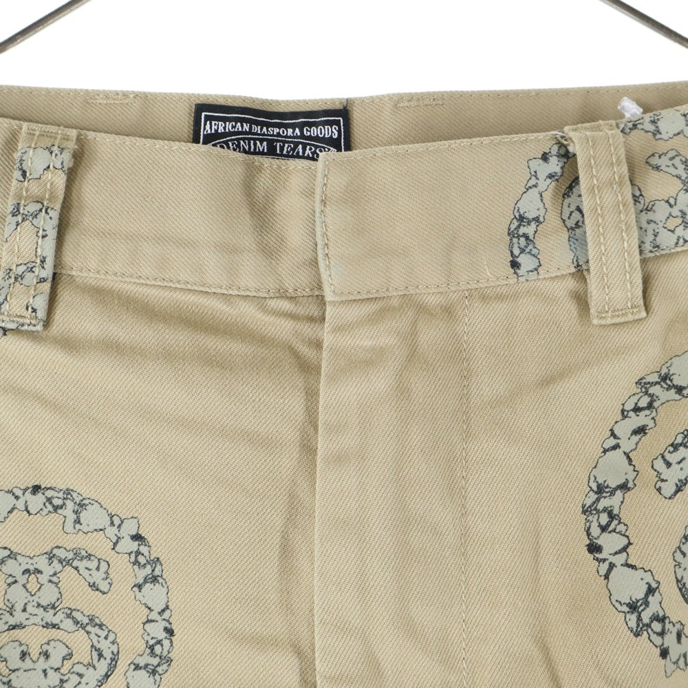 STUSSY(ステューシー) ×DENIM TEARS SS WREATH CHINO デニムティアーズ リース チノパンツ ベージュ