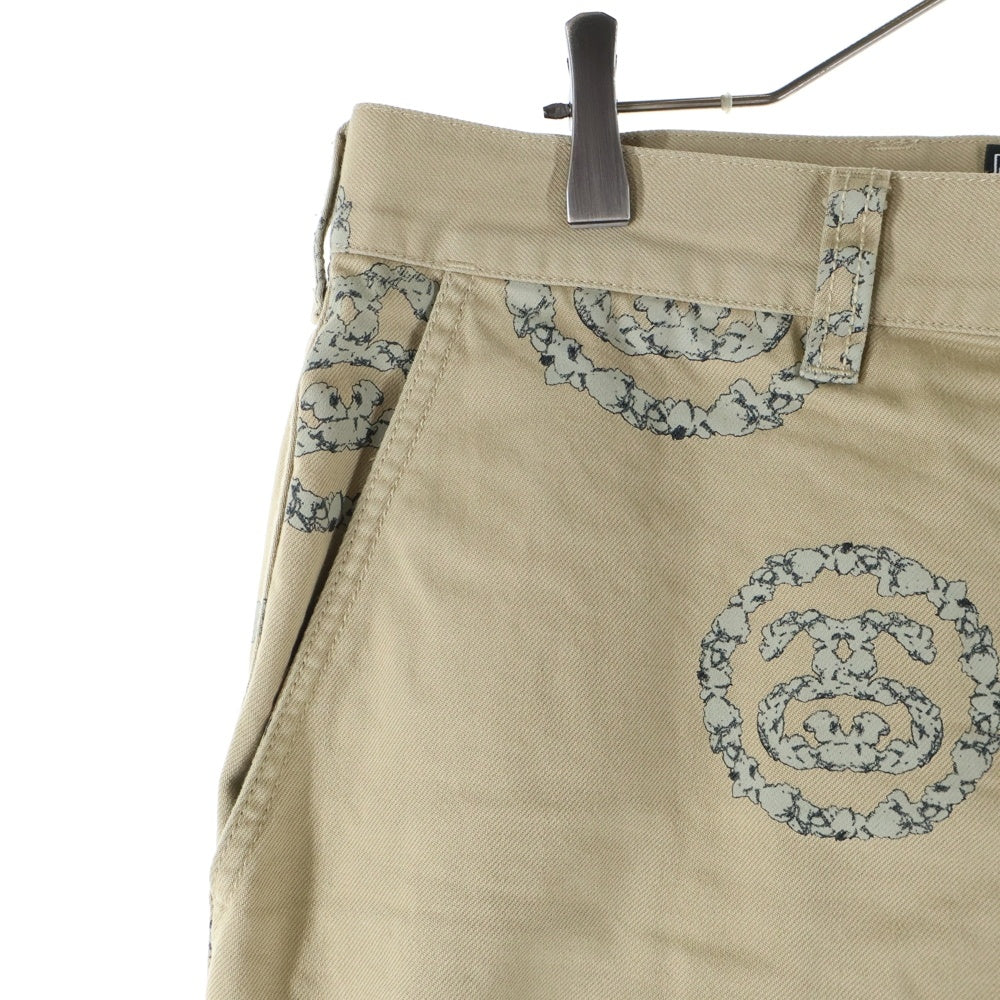 STUSSY(ステューシー) ×DENIM TEARS SS WREATH CHINO デニムティアーズ リース チノパンツ ベージュ