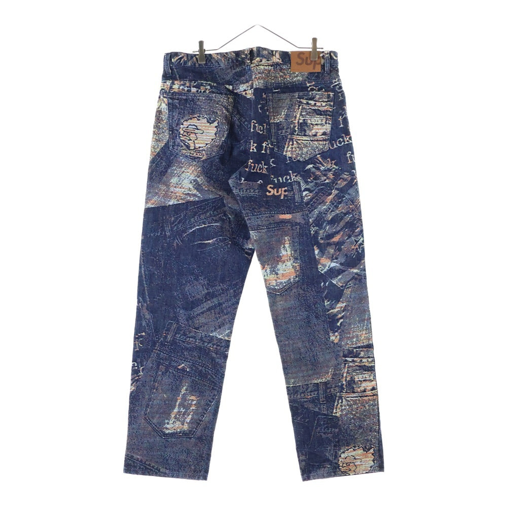 SUPREME(シュプリーム) 23SS Archive Denim Jacquard Regular Jean アーカイブ デニム ジャカード レギュラー ジーンズ インディゴ