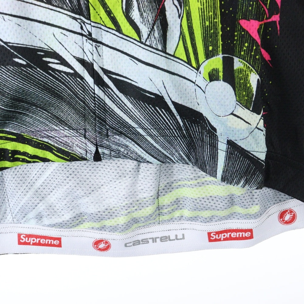 SUPREME(シュプリーム) 22SS ×CASTELLI Silver Surfer Cycling Jersey カステリ シルバー サーファー サイクリング 半袖ジップアップジャージ マルチカラー
