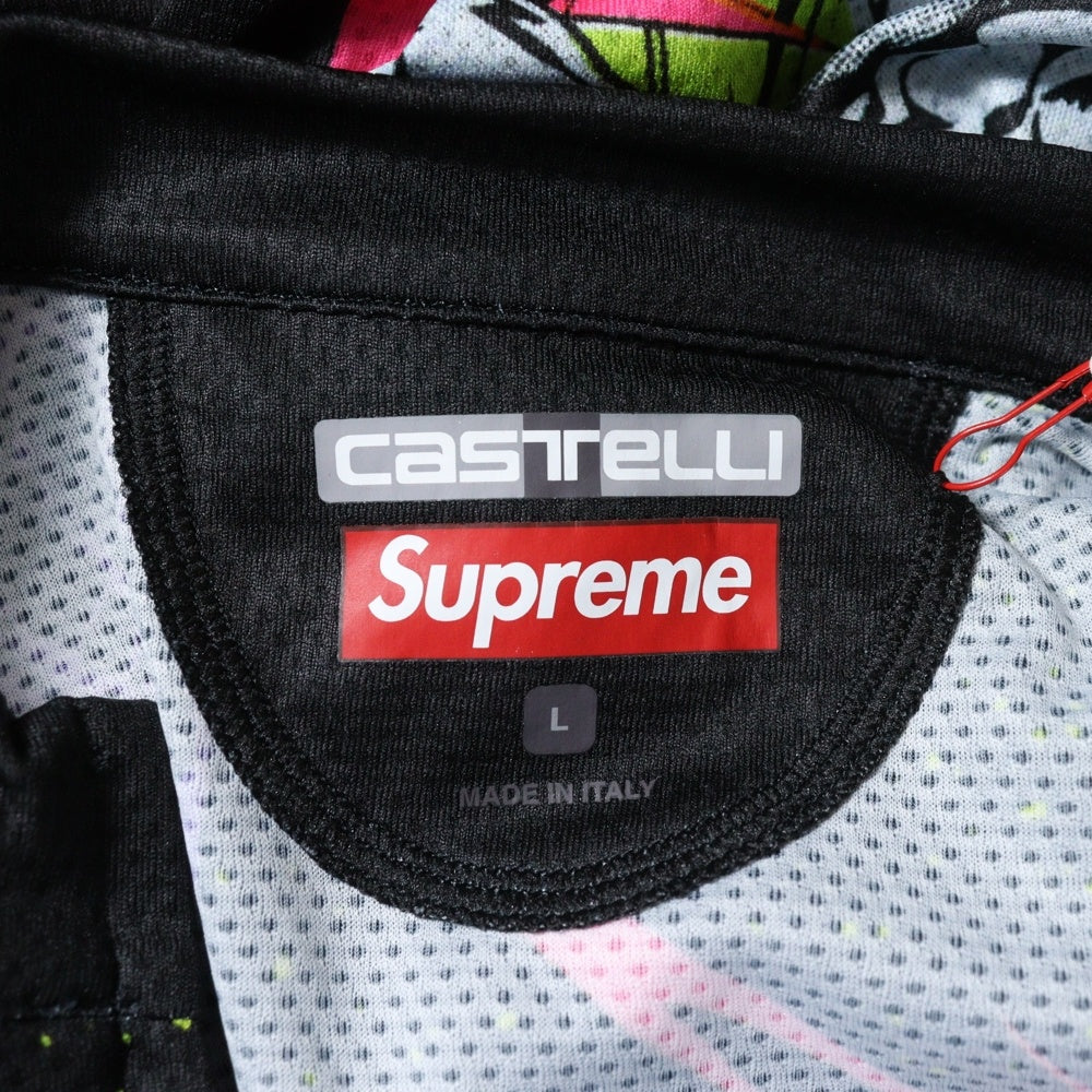 SUPREME(シュプリーム) 22SS ×CASTELLI Silver Surfer Cycling Jersey カステリ シルバー サーファー サイクリング 半袖ジップアップジャージ マルチカラー
