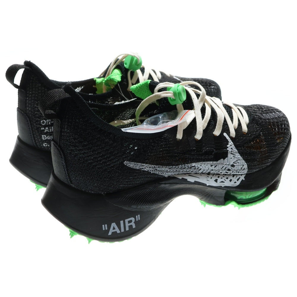 NIKE(ナイキ) × OFF-WHITE AIR ZOOM TEMPO MEXT% オフホワイト エア ズーム テンポ ネクスト% ローカットスニーカー ブラック/グリーン US9.5/27.5cm CV0697-001