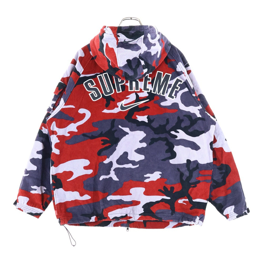 NIKE(ナイキ) 22SS ×NIKE Arc Corduroy Hooded Jacket ナイキ アーチロゴ コーデュロイフーデットジャケット マルチ DM1775-689