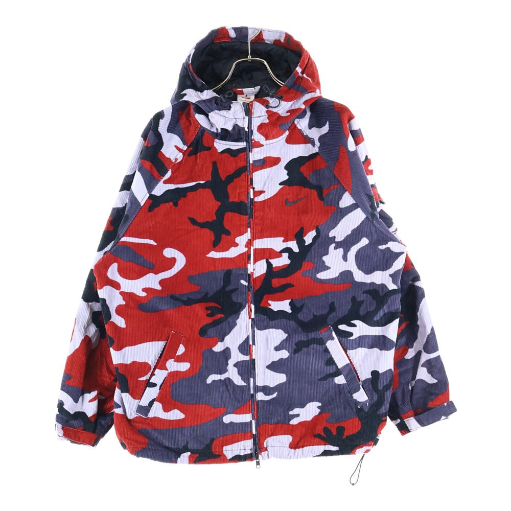 NIKE(ナイキ) 22SS ×NIKE Arc Corduroy Hooded Jacket ナイキ アーチロゴ コーデュロイフーデットジャケット マルチ DM1775-689