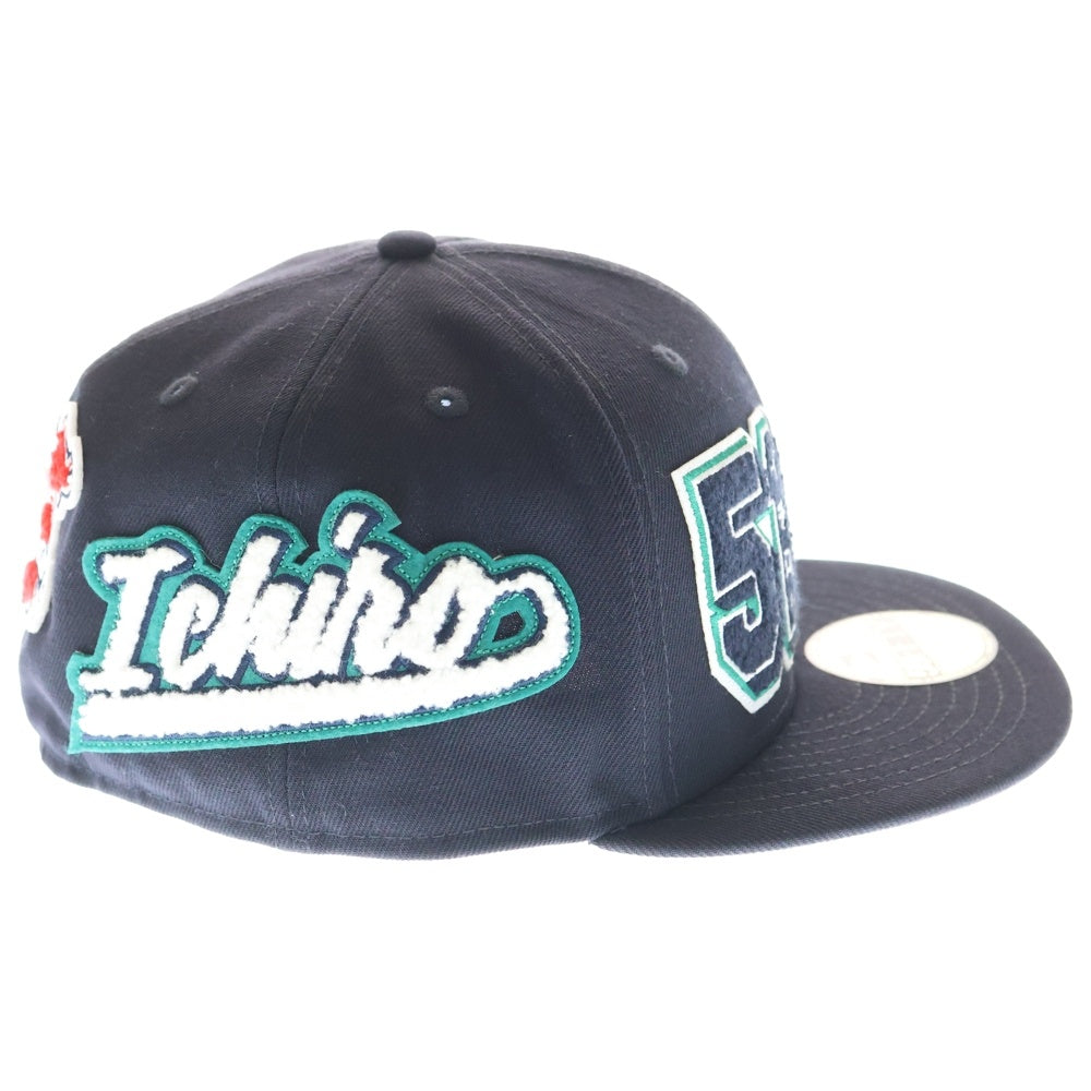 NEW ERA(ニューエラ) 59FIFTY Hall of Fame 2025 Ichiro Suzuki スズキ イチロー シアトル・マリナーズ 6パネル ベースボールキャップ ネイビー 14724807