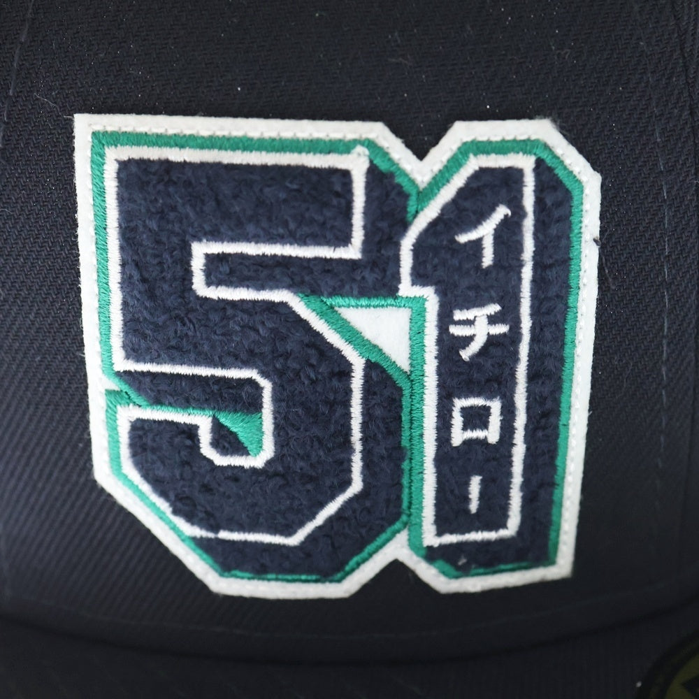 NEW ERA(ニューエラ) 59FIFTY Hall of Fame 2025 Ichiro Suzuki スズキ イチロー シアトル・マリナーズ 6パネル ベースボールキャップ ネイビー 14724807
