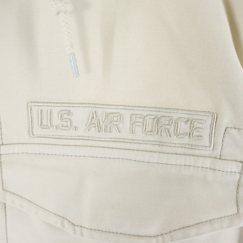 AVIREX(アヴィレックス) COOLMAX MILITARY CUSTOM JACKET クールマックス ミリタリー カスタム フーデッドジャケット アイボリー 6112099