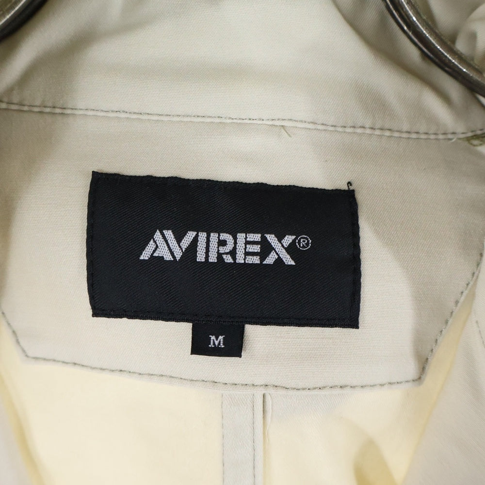 AVIREX(アヴィレックス) COOLMAX MILITARY CUSTOM JACKET クールマックス ミリタリー カスタム フーデッドジャケット アイボリー 6112099