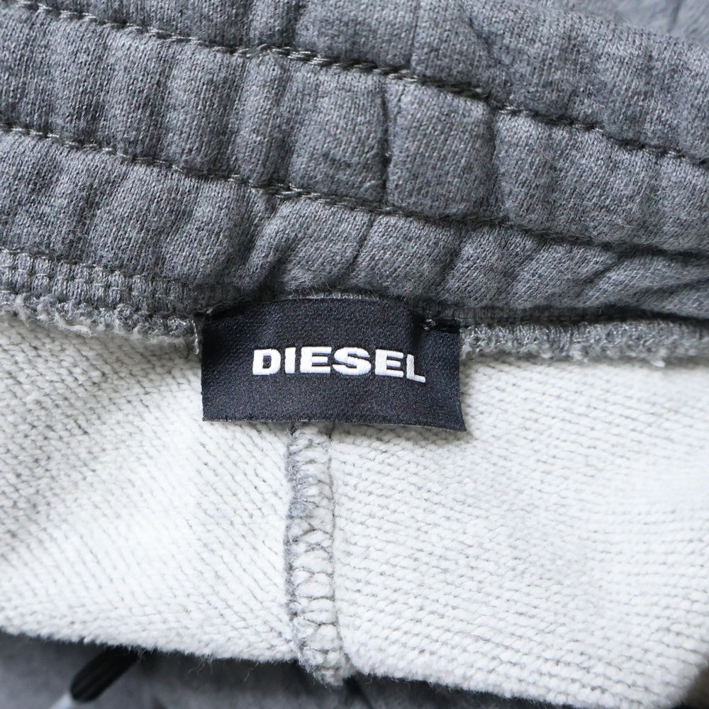 DIESEL(ディーゼル) ロゴプリント スウェット トラックパンツ グレー