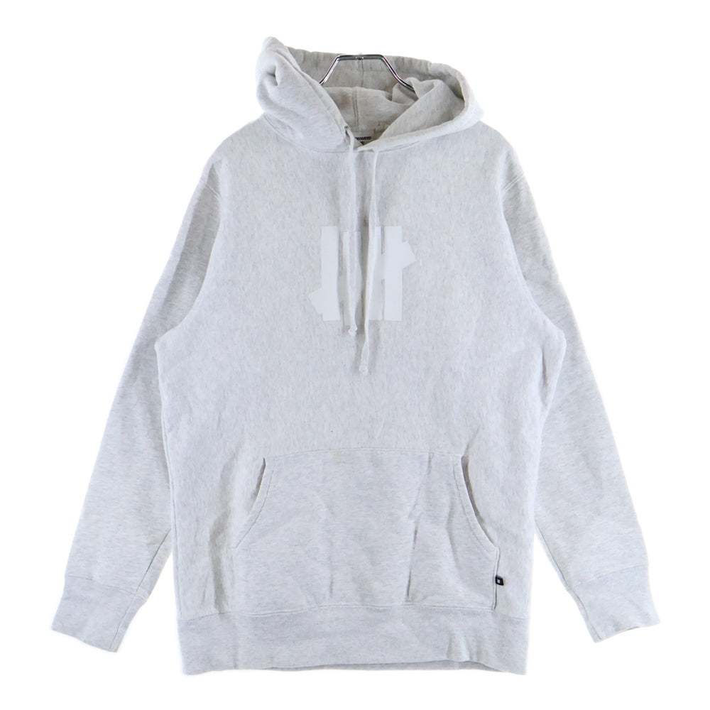 UNDEFEATED(アンディフィーテッド) ICON PULLOVER HOODIE アイコンロゴ プルオーバースウェットパーカー フーディー グレー 200077009009