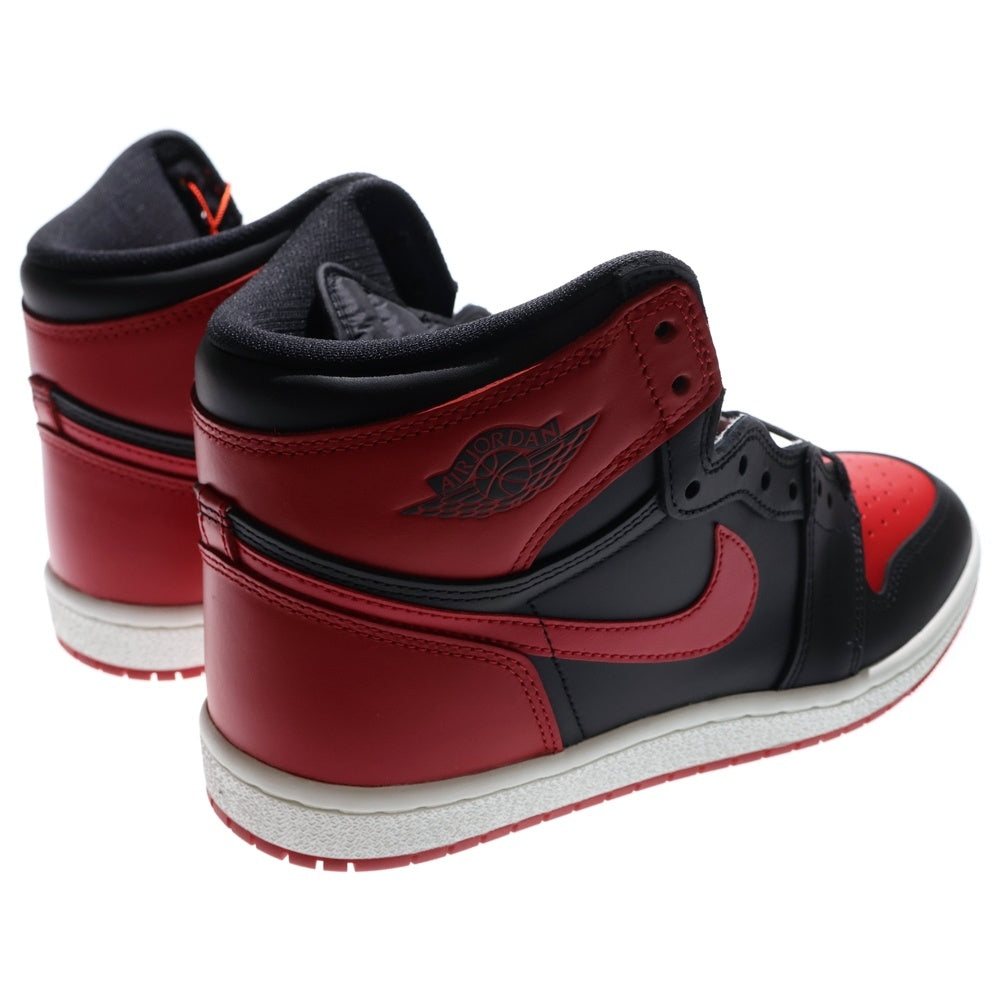 NIKE(ナイキ) AIR JORDAN 1 HIGH 85 BRED エア ジョーダン 1 ブレッド ハイカットスニーカー ブラック/レッド US9/27cm HV6674-067