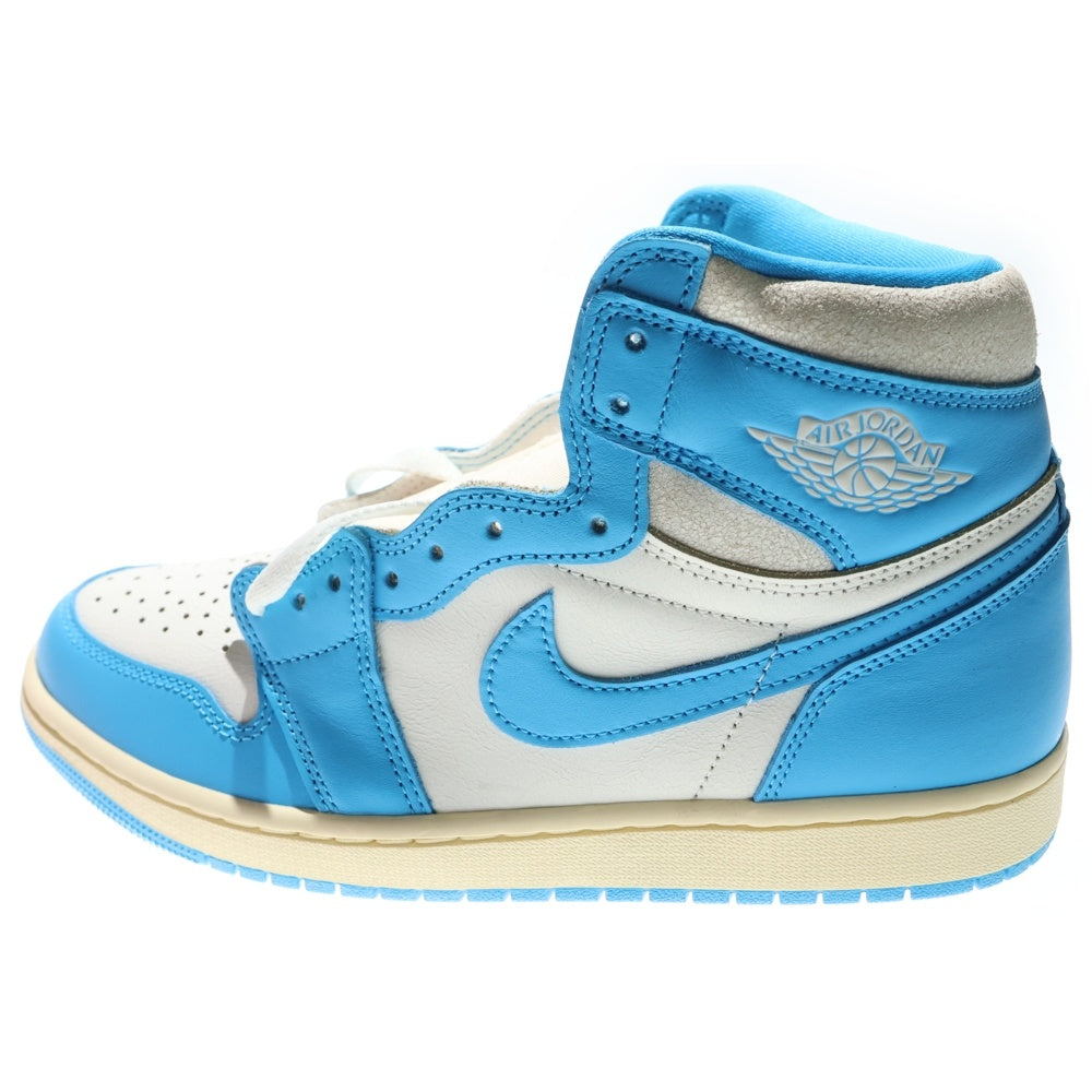 NIKE(ナイキ) AIR JORDAN 1 RETRO HIGH OG UNC REIMAGINED エア ジョーダン 1 レトロ リイマジンド ハイカットスニーカー ホワイト/ブルー US9/27cm DZ5485-402