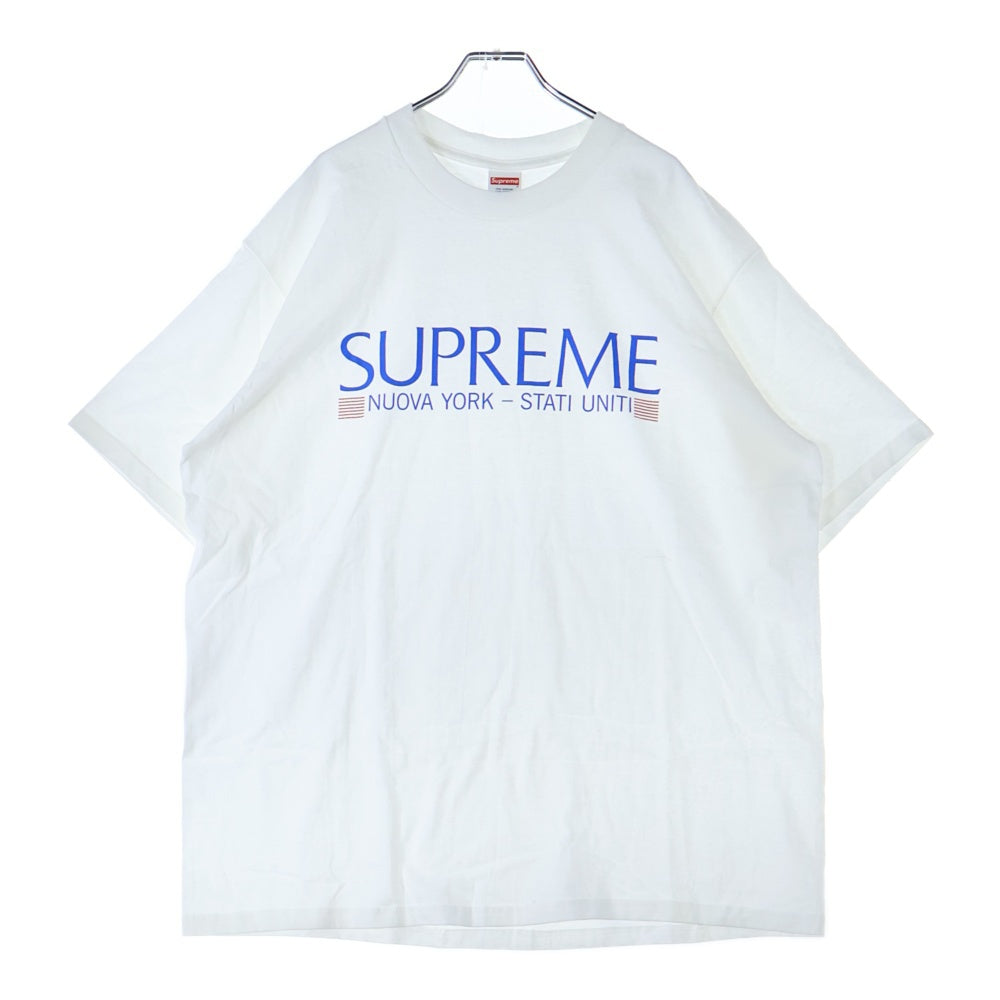 SUPREME(シュプリーム) 20AW Nuova York Tee ヌオバ ヨーク クルーネック半袖Tシャツ カットソー ホワイト