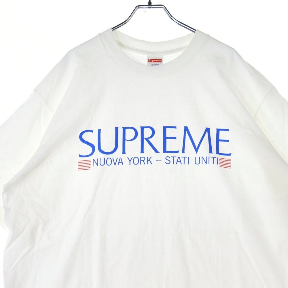 SUPREME(シュプリーム) 20AW Nuova York Tee ヌオバ ヨーク クルーネック半袖Tシャツ カットソー ホワイト