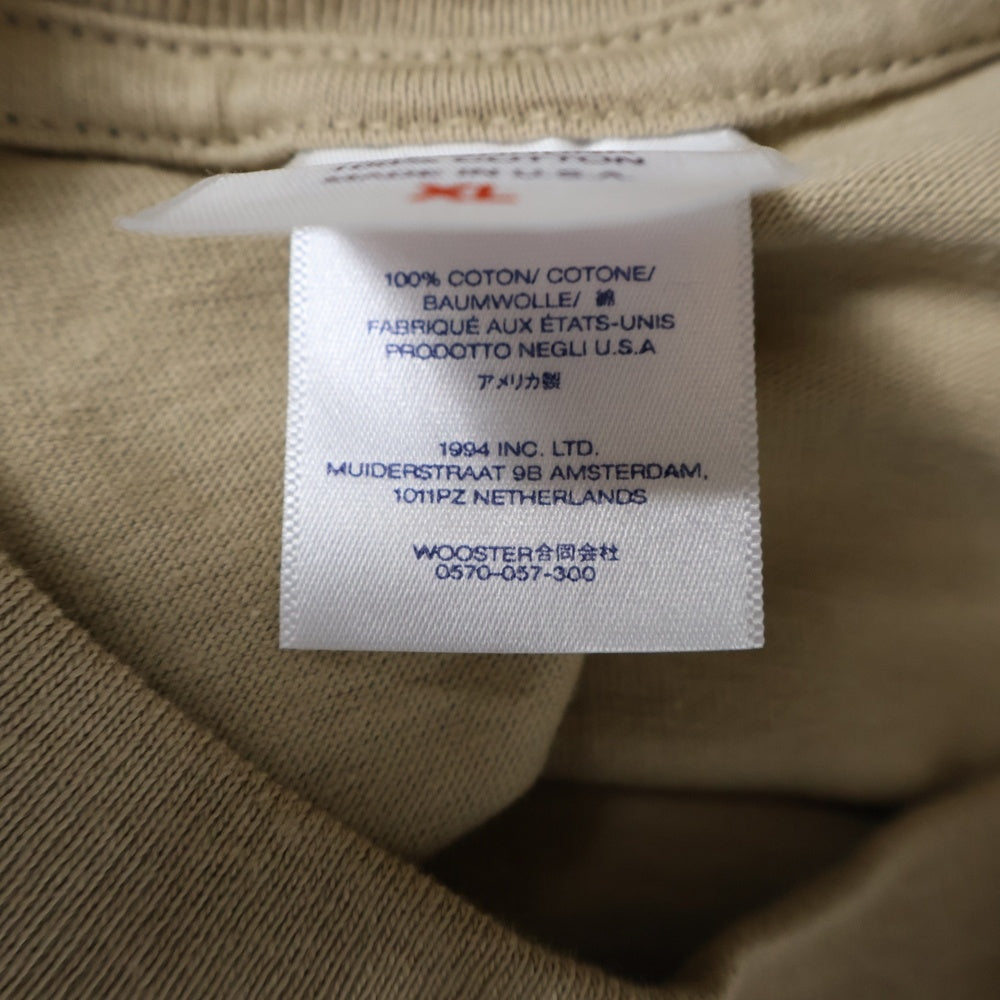 SUPREME(シュプリーム) 24SS Varsity Tee バーシティ クルーネック半袖Tシャツ カットソー ベージュ