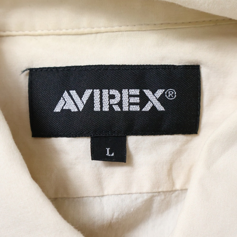 AVIREX(アヴィレックス) ピンナップガールプリント ショートスリーブ オープンカラーシャツ ベージュ 6125099