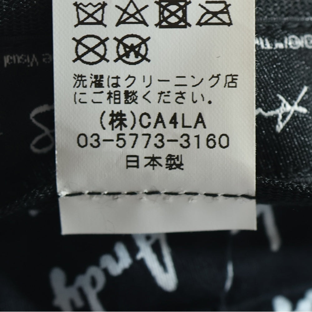 CA4LA(カシラ) ×ANDY WARHOL SKULL CAP アンディウォーホル スカルキャップ 帽子 ブラック CAW00542