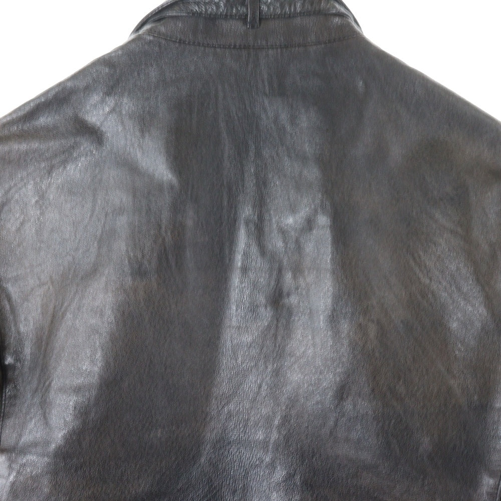 NO BRAND(ノーブランド) AND A アンドエー ピッグスキン レザージャケット ブラック 2091004