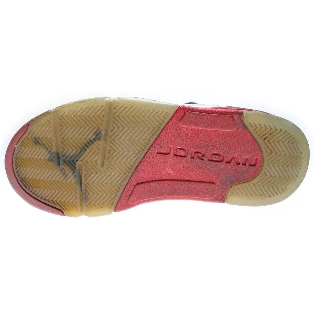 NIKE(ナイキ) 【観賞用 2013年】AIR JORDAN 5 RETRO OG FIRE RED エアジョーダン レトロ ファイアレッド ハイカットスニーカー ホワイト/レッド US9/27cm 136027-120