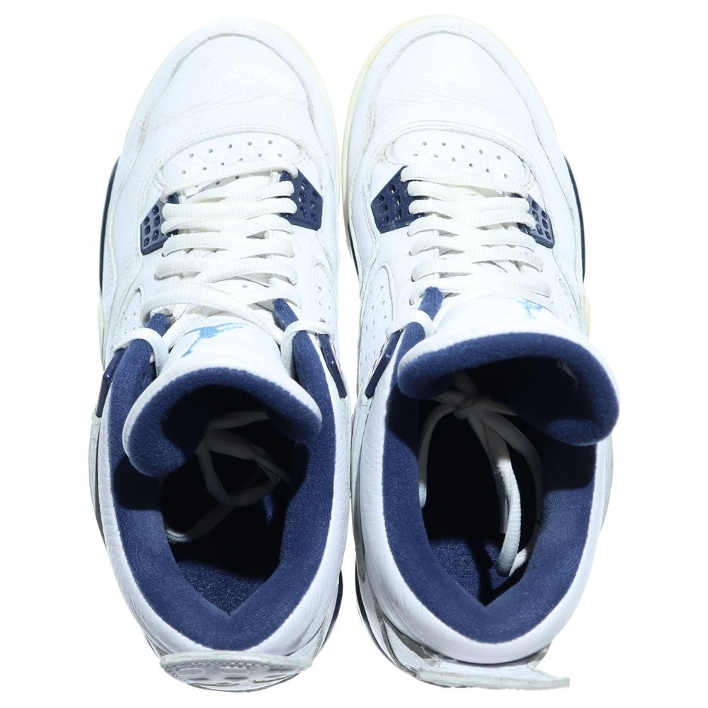NIKE(ナイキ) 【観賞用2014年】AIR JORDAN 4 RETRO COLUMBIA エアジョーダン レトロ コロンビア ハイカットスニーカー ホワイト US9.5/27.5cm 314254-107